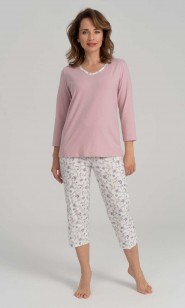 Piżama damska 3/4 ręk.